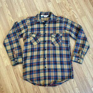 Men's Vintage Frostproof 100% Cotton Flannel Size Tall Large Blue/tan/Red